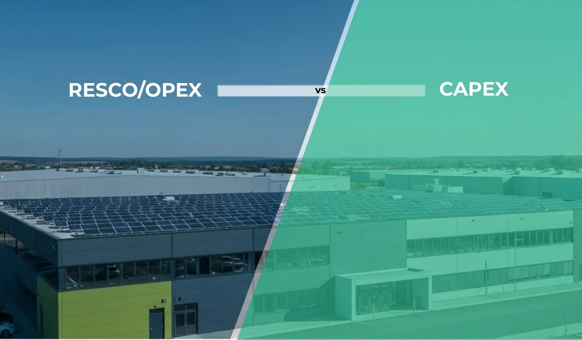 RESCO vs CAPEX solar model comparison for businesses
